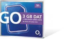 O2 předplacená karta GO 3 GB