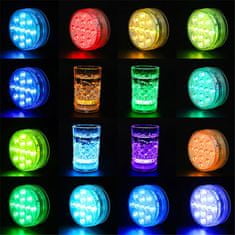 Alum online Ponorné RGB 13 LED světlo - podvodní noční lampa