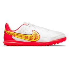 Nike  Jr. Tiempo Legend 9 Club TF, DA1334-176 | WHITE/VOLT-BRIGHT CRIMSON | EU 38,5 | UK 5,5 | US 6Y