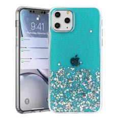 MobilPouzdra.cz Gelové třpytivé modré GLITTER STARS pouzdro na APPLE iPhone 13 Mini