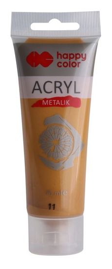 CBPAP Akrylová barva 75ml, Metalická Zlatá, Happy Color 11