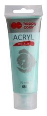 CBPAP Akrylová barva 75ml, Metalická perleťová Máta, Happy Color 051