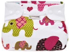 T-Tomi Ortopedické abdukční kalhotky - patentky, pink elephants 5-9 kg