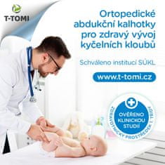 T-Tomi Ortopedické abdukční kalhotky - patentky, pink elephants 5-9 kg