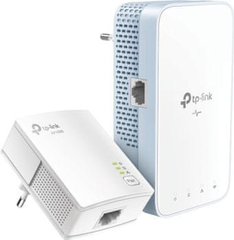 Výkonný Powerline adaptér TP-Link TL-WPA7517KIT RJ-45 Gigabit Ethernet LAN praktické funkce ultrarychlá přenosová rychlost Wi-Fi powerline stisk jednoho tlačítka vysoká efektivita spolehlivost dosah 300 m