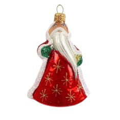 Decor By Glassor Skleněná figurka Santa mini