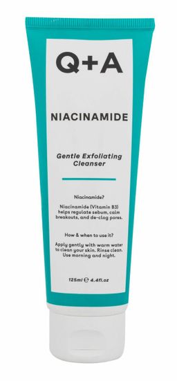 Q+A 125ml niacinamide gentle exfoliating cleanser