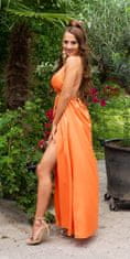 Amiatex Dámské šaty 82083, oranžová, UNIVERZáLNí
