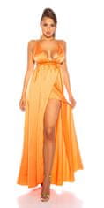 Amiatex Dámské šaty 82083, oranžová, UNIVERZáLNí