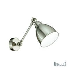 Ideal Lux Ideal Lux NEWTON AP1 NICKEL LAMPA NÁSTĚNNÁ 016399