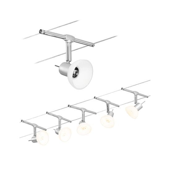 Paulmann Paulmann Seilsystem Sheela Chrom mat 5 Spots bez zdroje světla, max. 10W GU5,3 941.36 P 94136 94136