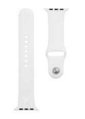 Tactical 499 Silikonový Řemínek pro Apple Watch 1/2/3/4/5/6/7/SE 42/44/45mm White