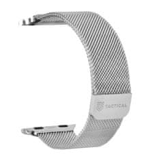 Tactical 338 Loop Magnetický Kovový Řemínek pro Apple Watch 1/2/3/4/5/6/7/SE 38/40/41mm Silver