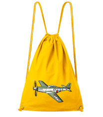 Hobbytriko Batoh s letadlem - P-51 Mustang Barva: Žlutá