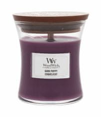 Woodwick 85g dark poppy, vonná svíčka