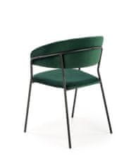 Halmar Jídelní židle K426 - tmavozelená/černá