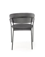 Halmar Jídelní židle K426 - šedá/černá