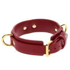 taboom TABOOM Bondage In Luxury D-Ring Collar Deluxe (Red)