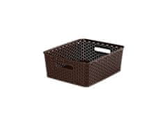 Curver box úložný RATTAN 35x30x13cm (M),"Y" STYLE, PH HN