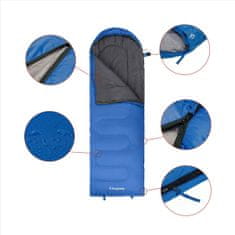 King Camp spací pytel Oasis 250 modrý - pravý zip