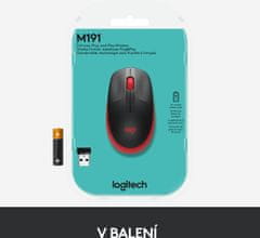 Logitech M190, červená (910-005908)