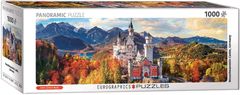 EuroGraphics Puzzle Pohled na Neuschwanstein - PANORAMATICKÉ PUZZLE