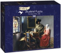 Blue Bird Puzzle Dáma se sklenicí vína