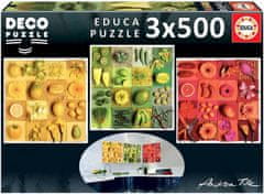 Educa Puzzle Exotické ovoce a květy