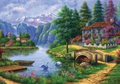 Art puzzle Puzzle Vesnička u jezera