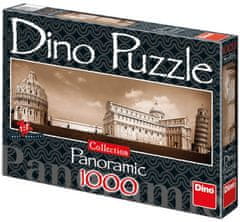 Dino Puzzle Pohled na Pisu - PANORAMATICKÉ PUZZLE