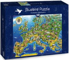 Blue Bird Puzzle Evropské památky