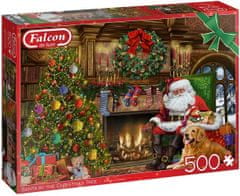 Falcon Puzzle Santa u vánočního stromečku
