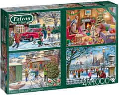 Falcon Puzzle Rodina o Vánocích