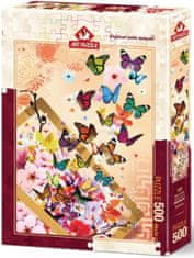 Art puzzle Puzzle Záplava motýlků