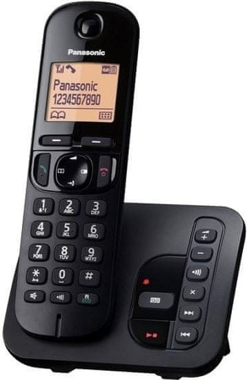 Panasonic KX-TGC220FXB, se záznamníkem, černá