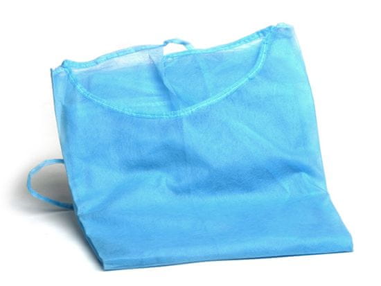 Zenco Návštěvnický plášť s elastickou manžetou modrý 10 ks