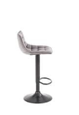 Halmar Barová židle H-95 - šedá/černá