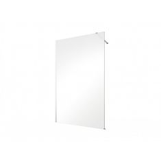 Besco Walk-in sprchový kout ECO-N CHROM 195 cm Chrom/Leštěný hliník (ALU) Čiré bezpečnostní sklo - 6 mm 100 cm Bez pevné stěny