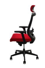 Kancelářská židle Pron s podhlavníkem, červená