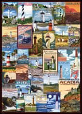 EuroGraphics Puzzle Lighthouses Vintage Posters 1000 dílků