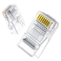 Ugreen 100x konektor RJ45 8P8C Cat6, průsvitný