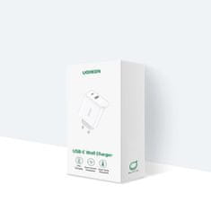 Ugreen CD170 síťová nabíječka USB-C / USB QC 4.0 PD 36W , bíla