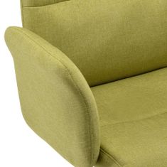 Greatstore Kancelářská židle zelená textil
