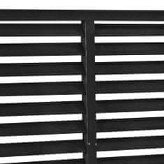 Greatstore Lamelový plot WPC 170 x 170 cm černý