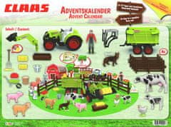 Craze Adventní kalendář CLAAS Farma s traktorem a zvířátky