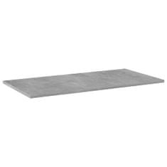 Greatstore Přídavné police 8 ks betonově šedé 80 x 40 x 1,5 cm dřevotříska