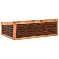 Greatstore Pařeniště 120 x 80 x 45 cm masivní borové dřevo a vrba