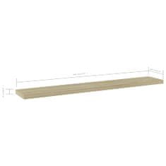 Greatstore Přídavné police 4 ks dub sonoma 60 x 10 x 1,5 cm dřevotříska