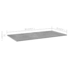 Greatstore Přídavné police 8 ks betonově šedé 80 x 20 x 1,5 cm dřevotříska