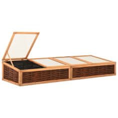 Greatstore Pařeniště 240 x 80 x 45 cm masivní borové dřevo a vrba